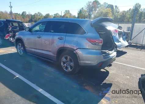 2014 Toyota Highlander Limited V6 from USA, damaged, VIN 5TDYKRFH7ES009846